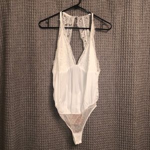 White lace body suit (Free People)